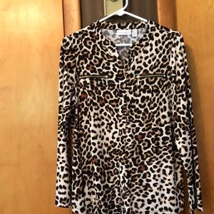 Animal print blouse